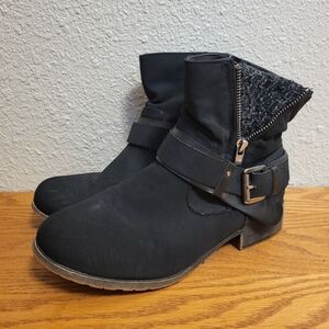 Jellypop Black Leo Booties Size 8M